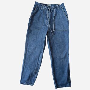 Vintage St John's Bay Draw String High Waist Wide Leg Jean Size 10P